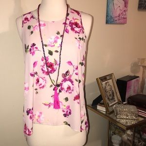 🌹Floral Open Back Tank🌸